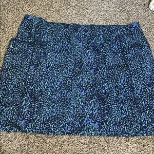 Chico's Blue and Green  Skirt